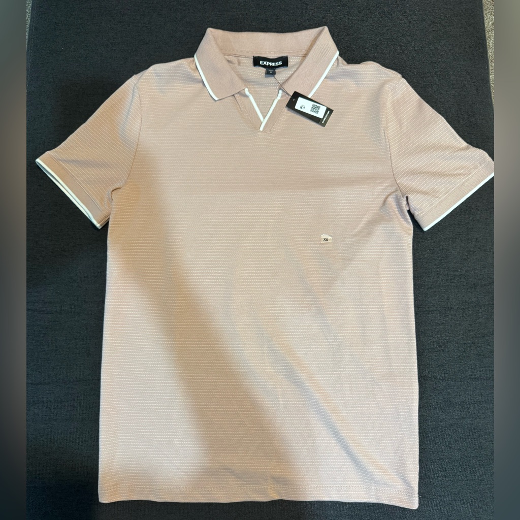 Express Men's Polo Shirt In Beige